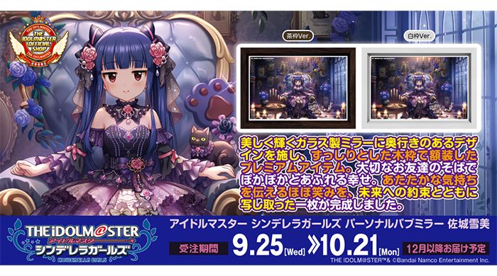 シンデレラ】高級感ただようインテリア「パーソナルパブミラー