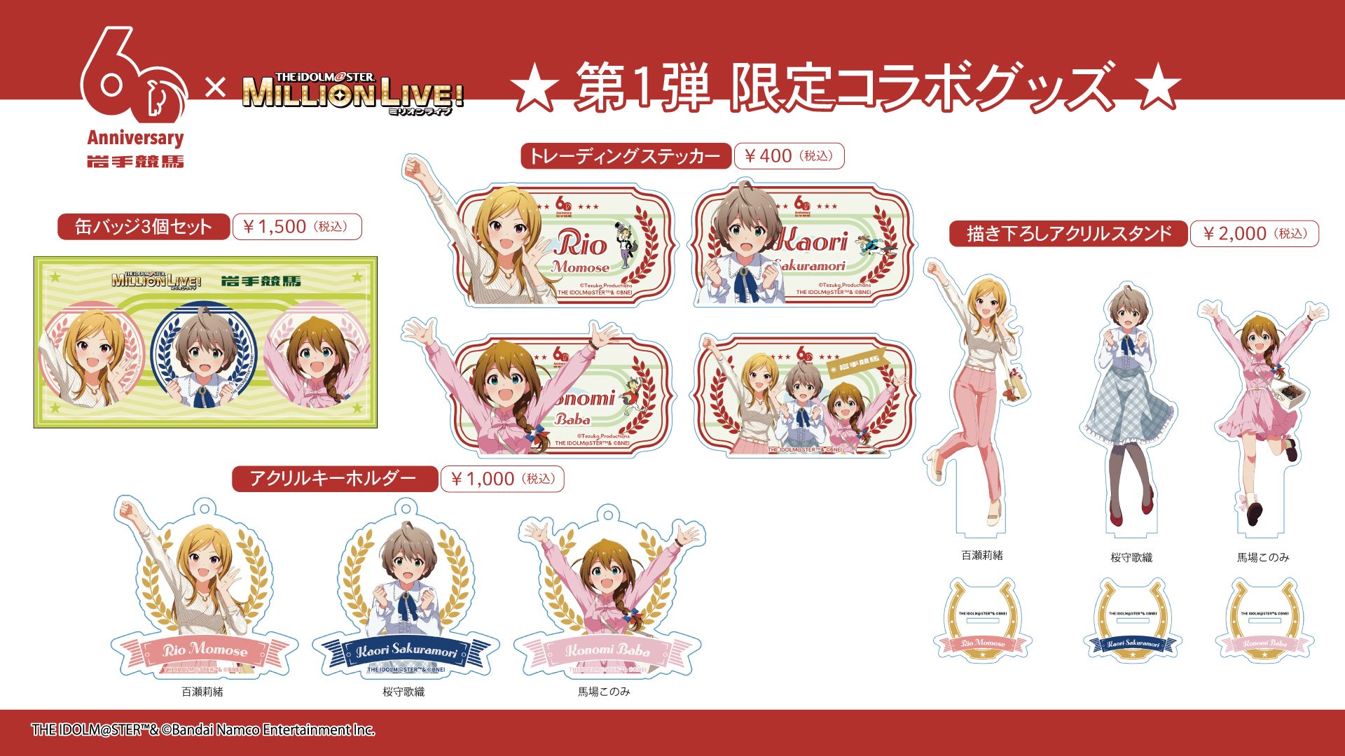 ミリオン】「岩手競馬×アイドルマスター ミリオンライブ！」第2弾
