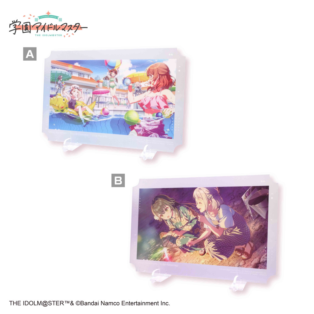 学マス】プライズ景品にてビジュアルアクリルボードシリーズが登場中