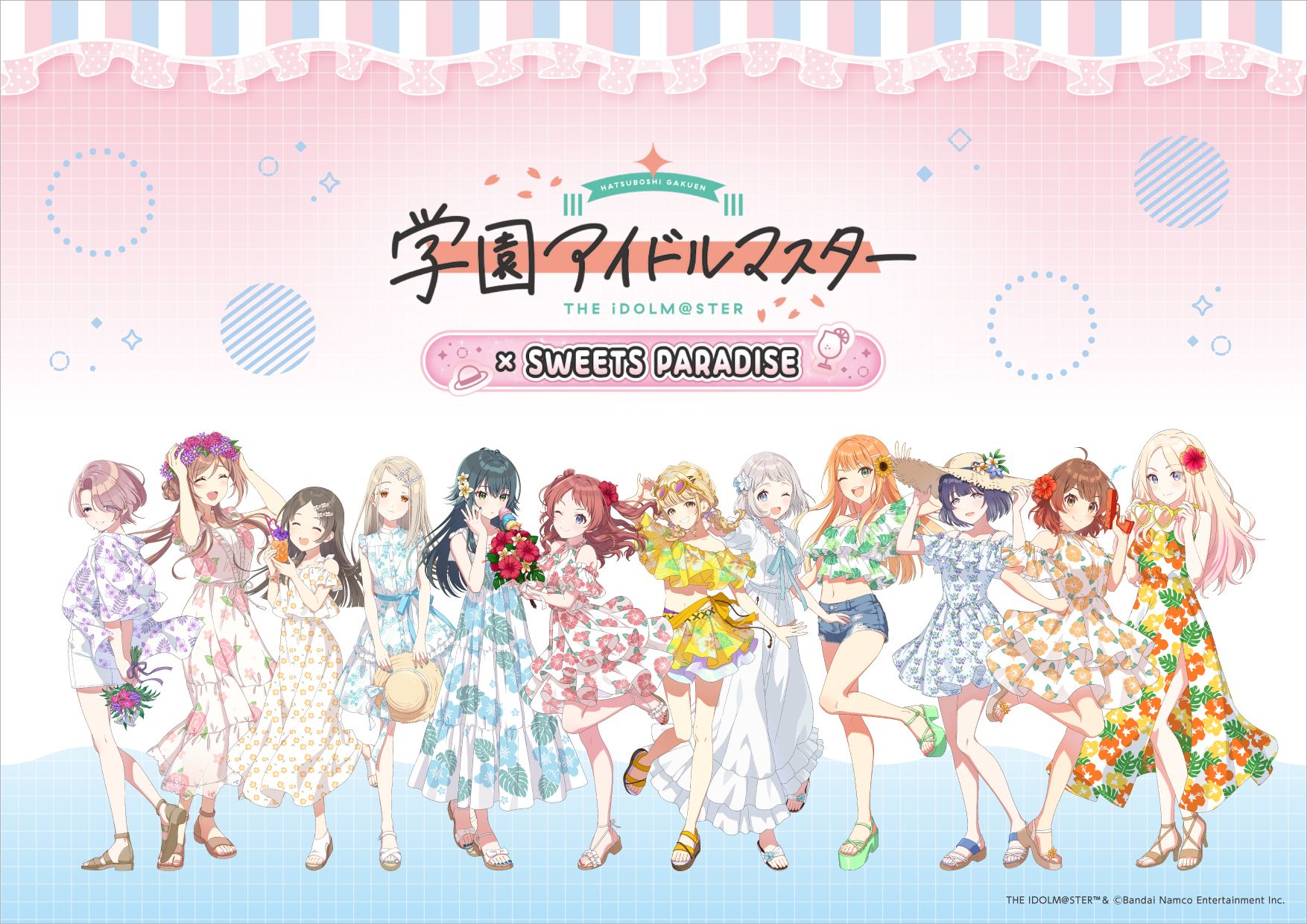 学園アイドルマスター スイーツパラダイス風衣装 学マス】「スイーツパラダイス」とのコラボカフェ第3弾が開催決定