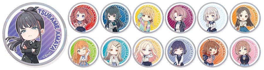学マス　ピンバッジ 学マス】「ぷちピンバッジ」雨夜 燕と「担当ネームプレート」が登場