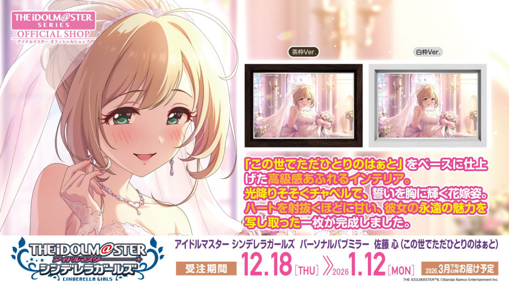 シンデレラ】高級感ただようインテリア「パーソナルパブミラー