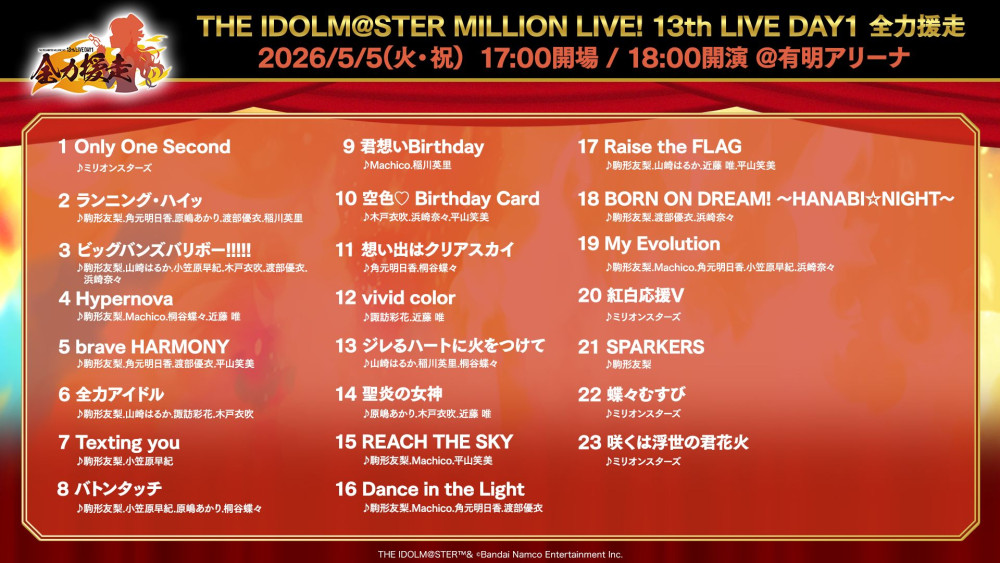 ミリオン13th】「THE IDOLM@STER MILLION LIVE! 13thLIVE」視聴