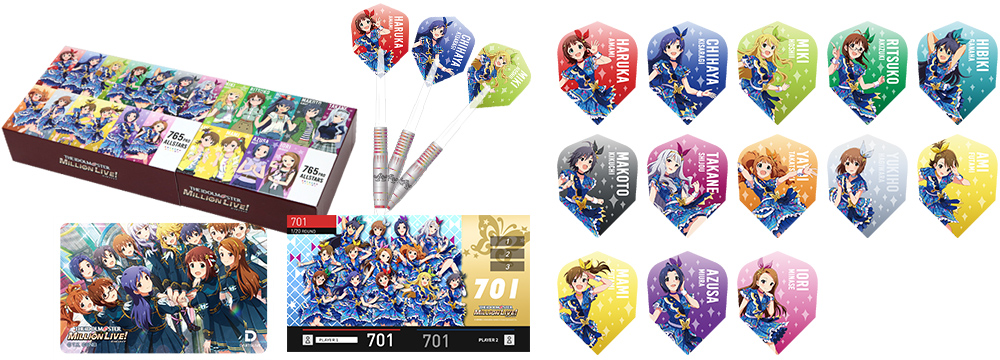 765】ダーツハイブ「アイドルマスター ミリオンライブ！ ダーツセット 